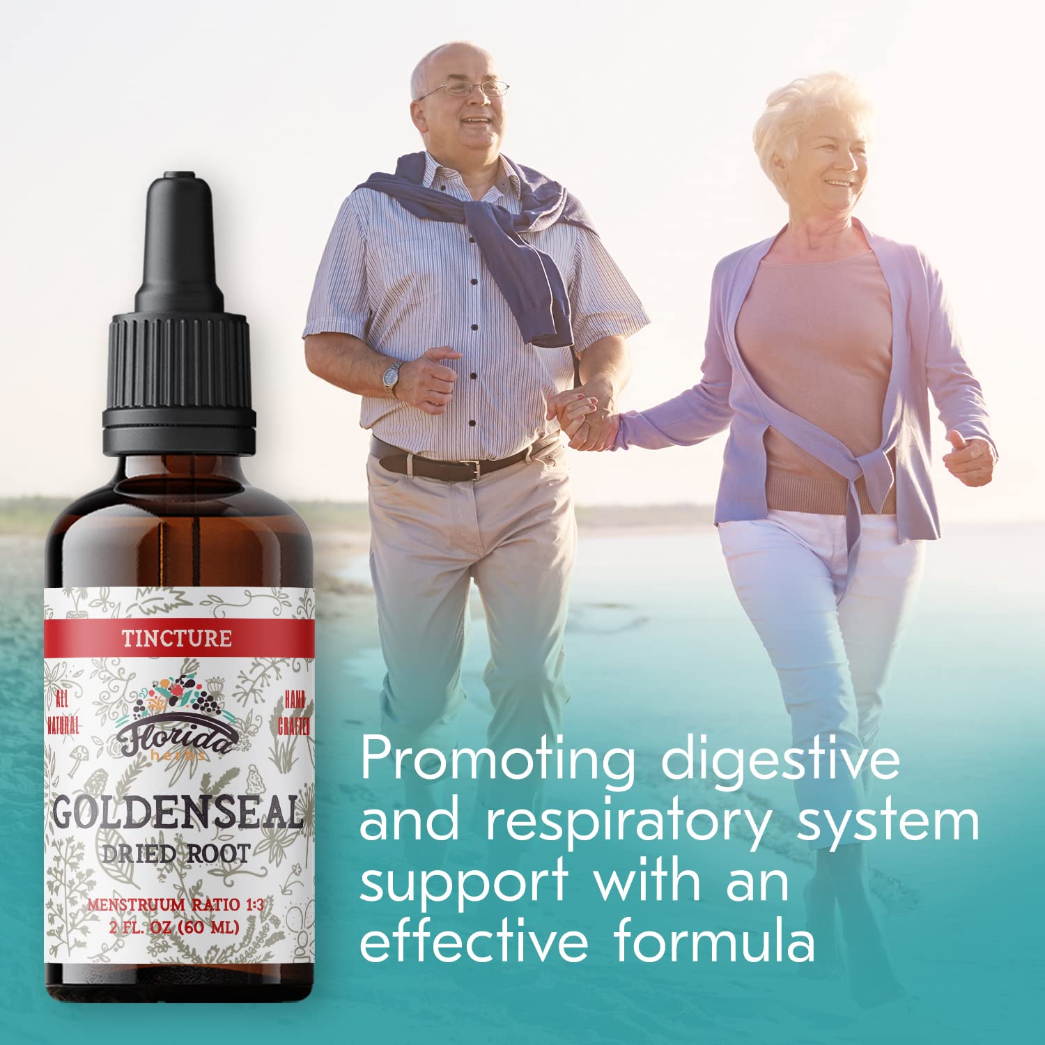 Organic Goldenseal root used in tincture