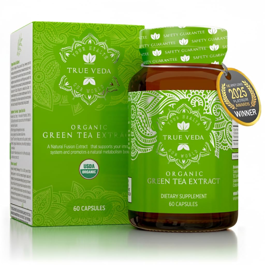 Organic Green Tea Extract Capsules – 60 count