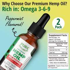 Label showing 30,000 mg potency and non-GMO