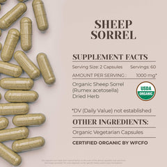 Organic, additive-free Sheep Sorrel capsules image