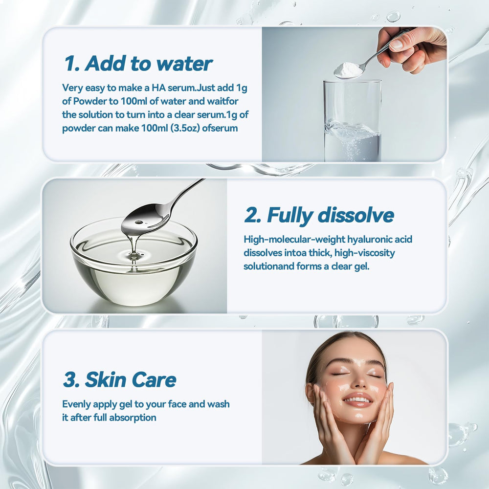 Organic hyaluronic acid powder