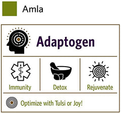 Scattered amla powder with wooden scoop