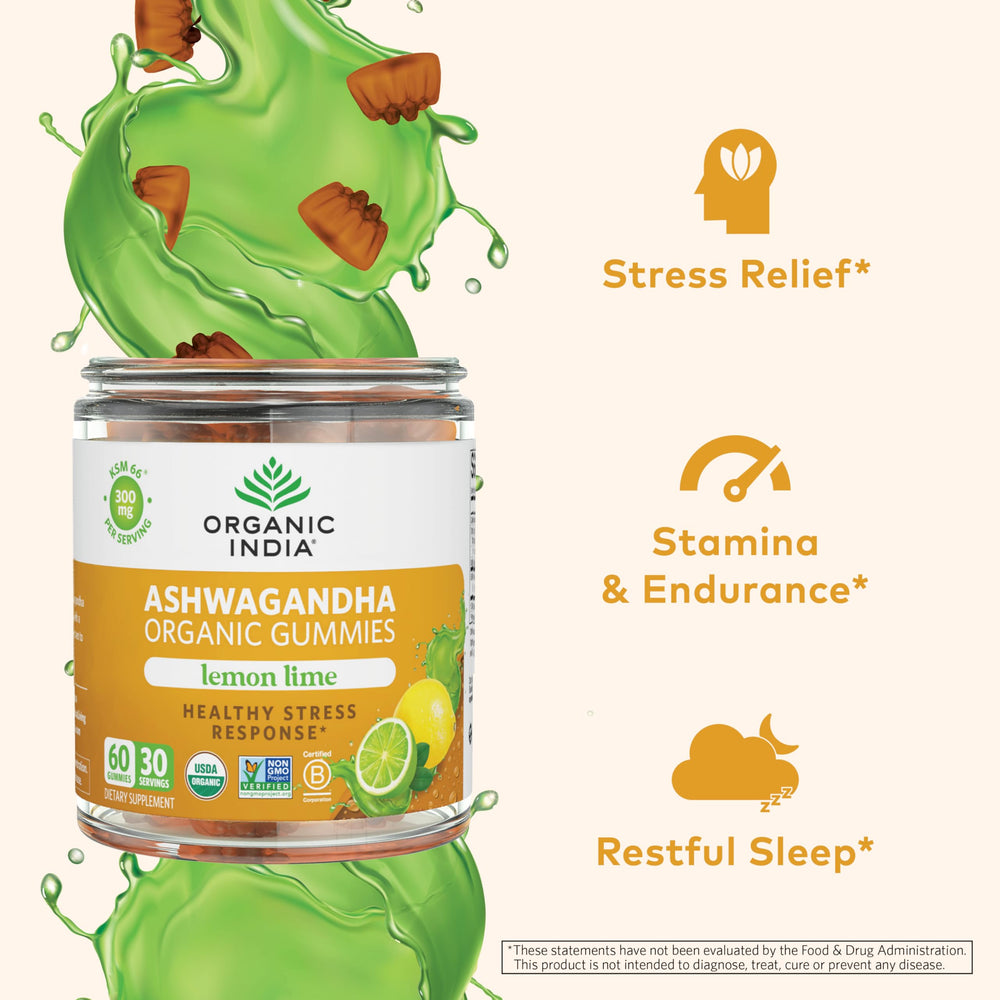 Organic India Ashwagandha Gummies packaging