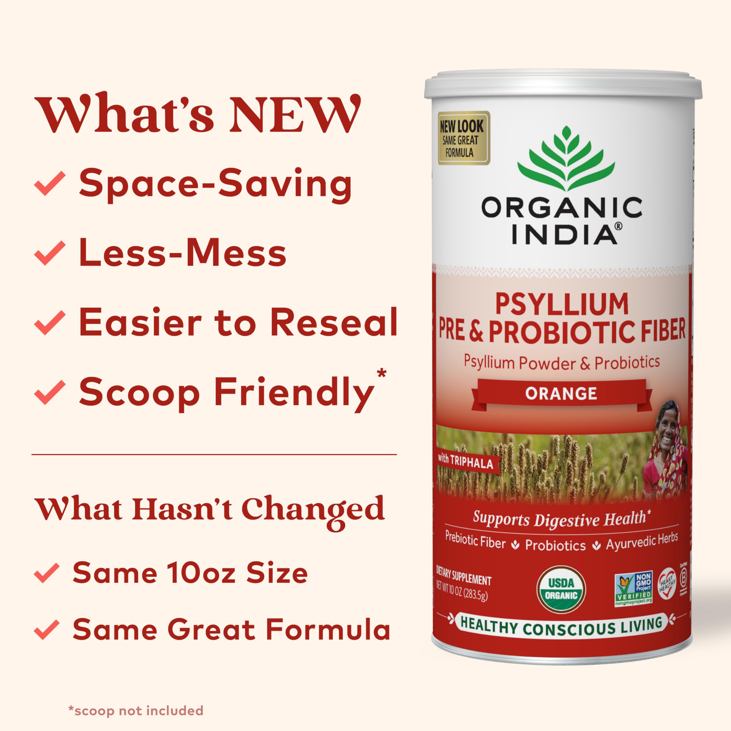 Psyllium husk powder added to a smoothie