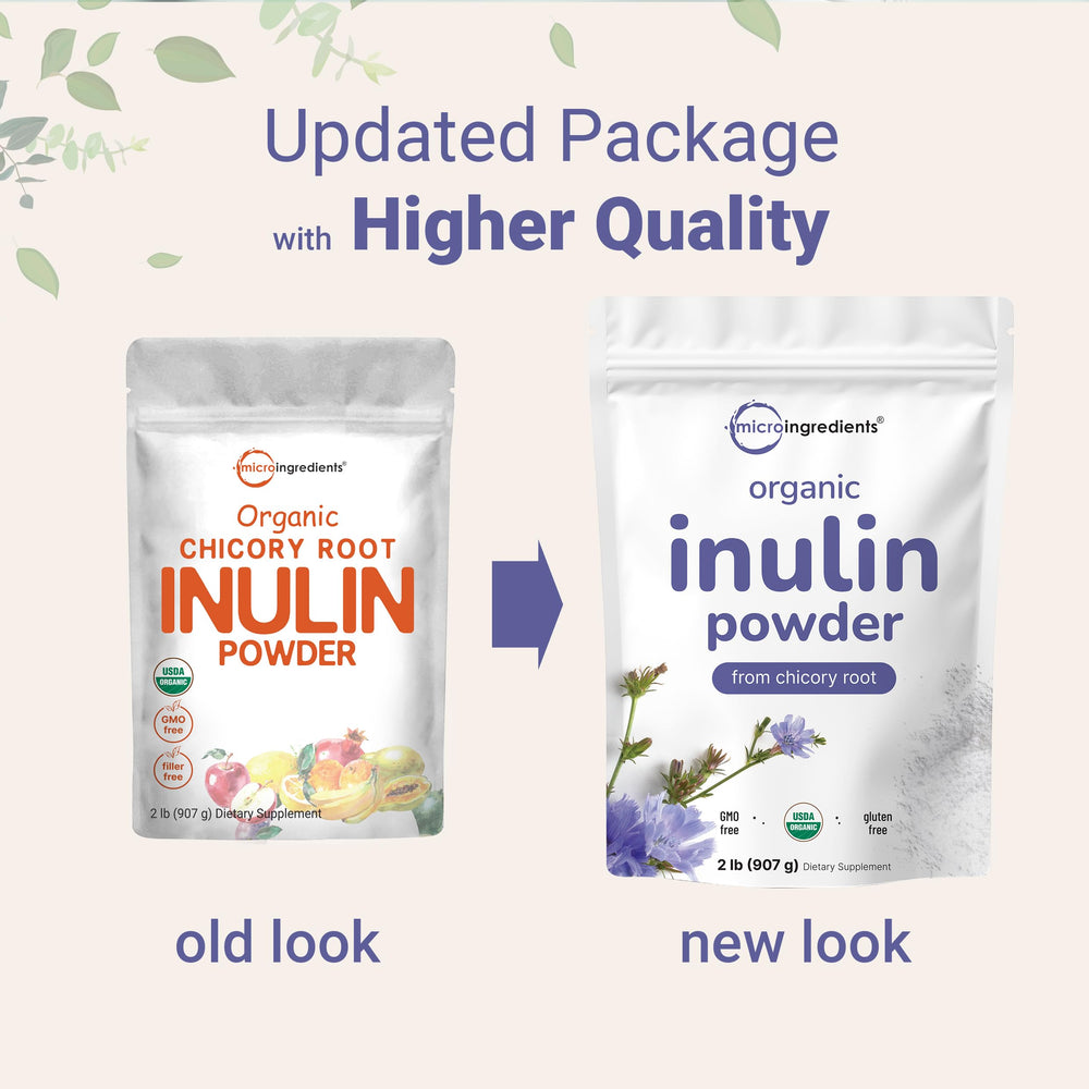 2lb packaging of Organic Inulin Fiber Powder