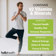 Back of bottle label with supplement facts