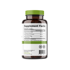 Nutrition facts panel of Sea Moss capsules