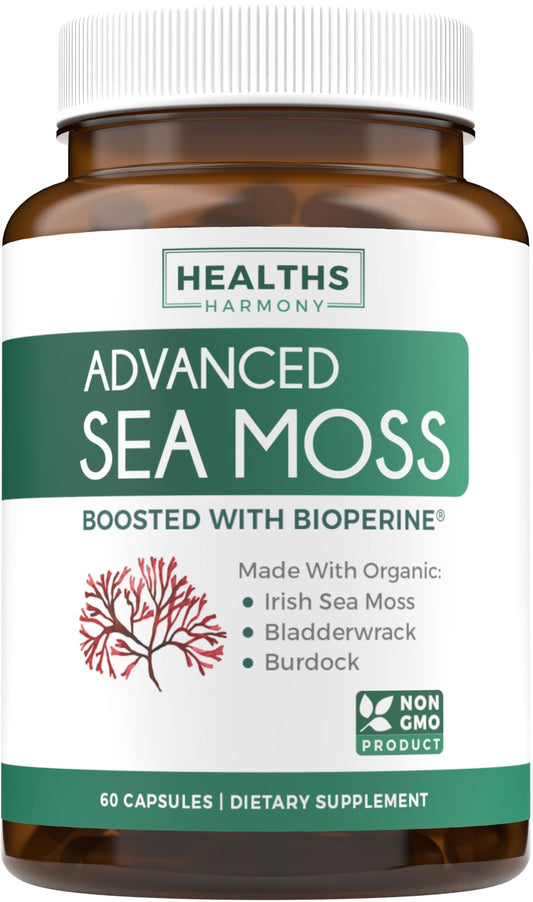 Organic Irish Sea Moss Capsules - USA Made