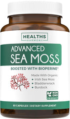 Organic Irish Sea Moss Capsules - USA Made