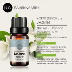 Organic jasmine essential oil bottle 10ml