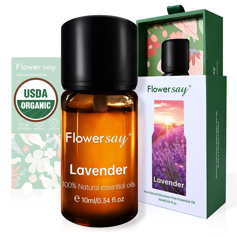 Organic Lavender Essential Oil bottle, 10ml