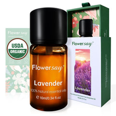 Organic Lavender Essential Oil bottle, 10ml
