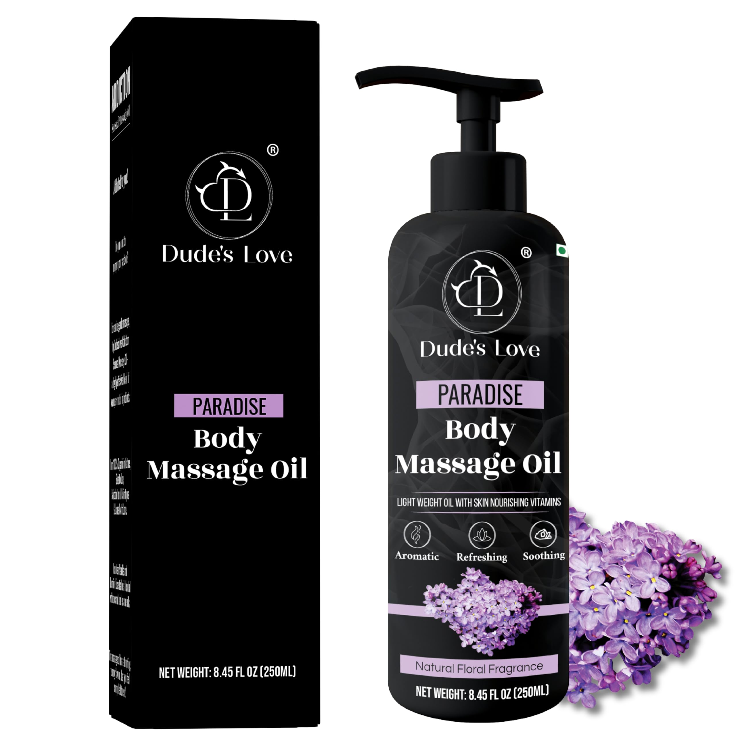 Organic Lavender Orange Blossom Massage Oil bottle 8.45 oz
