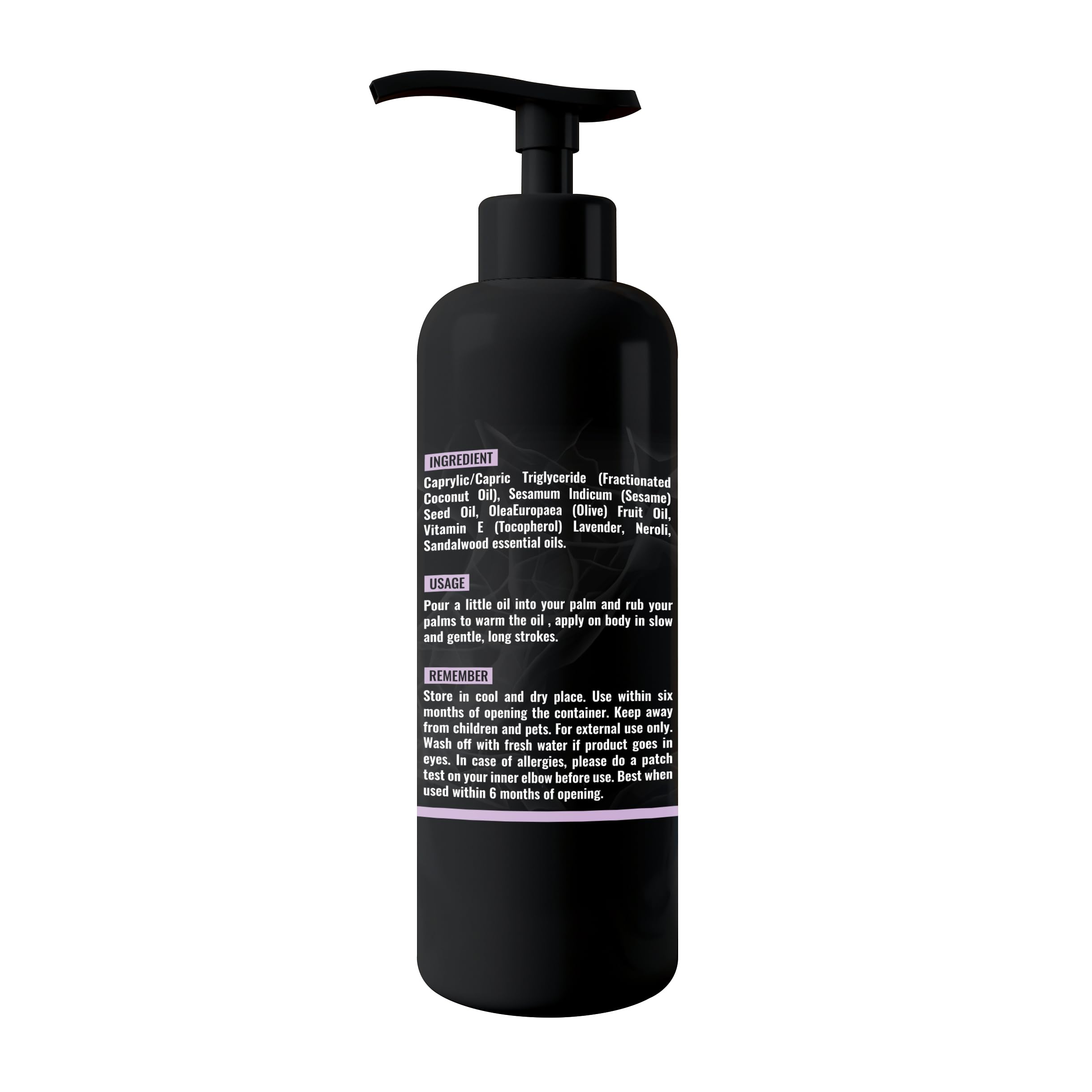 Lavender and orange blossom aroma