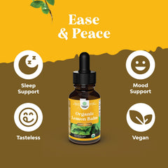 Lemon balm extract packaging and drops