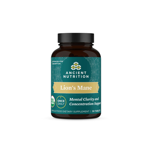 Organic Lion's Mane with Ashwagandha - 30 tablets hero image