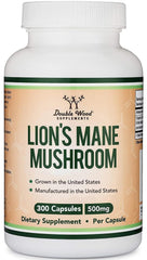 Organic Lion's Mane Mushroom Capsules, 300 Count
