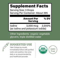 Liquid iodine and potassium iodide drops bottle – 2% solution