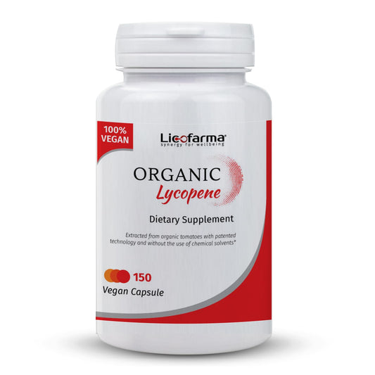 Bottle of Organic Lycopene - 150 vegetarian capsules