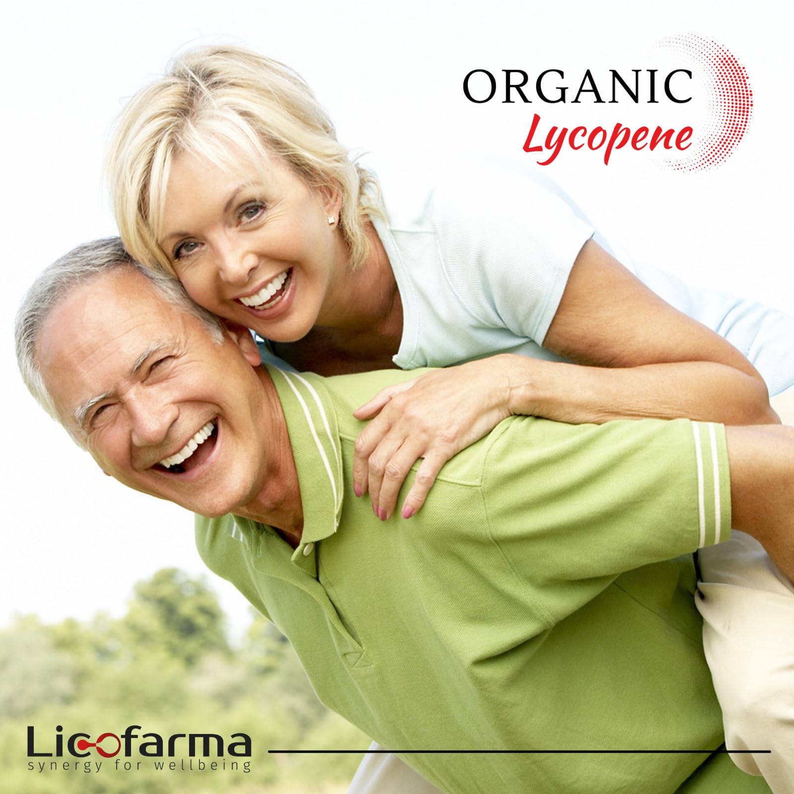 Healthy lifestyle image featuring Organic Lycopene supplement