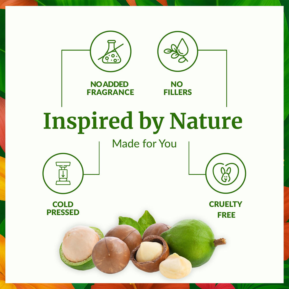 Ingredients label for Organic Macadamia Oil
