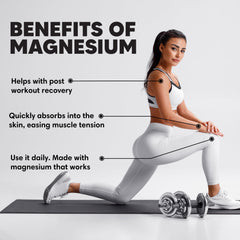 Organic magnesium oil ingredients and bottle