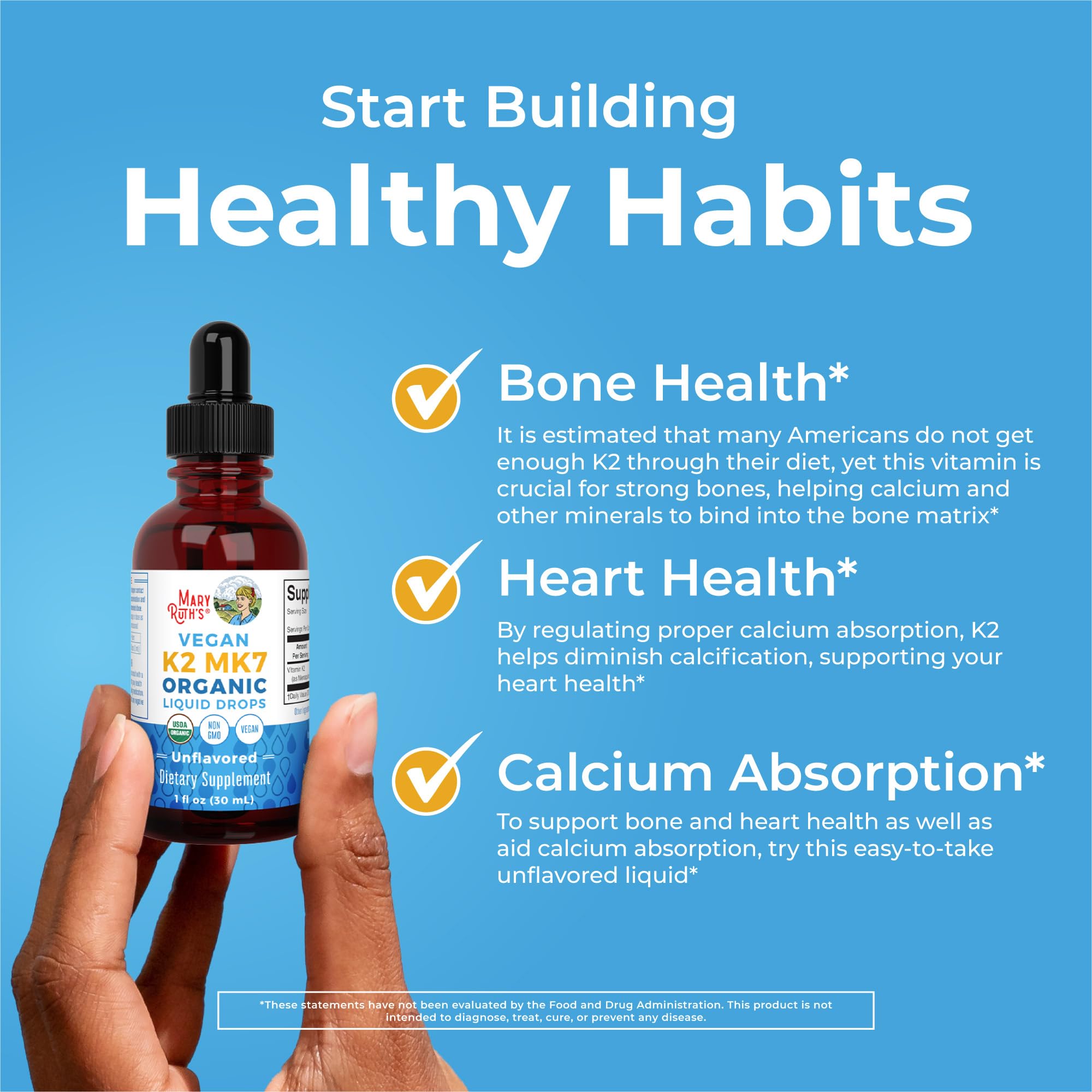 Organic MCT oil in Vitamin K2 MK-7 drops