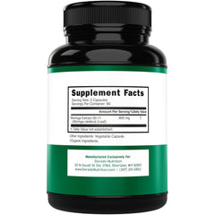 Close-up of Moringa leaf extract capsule showing 800mg per serving