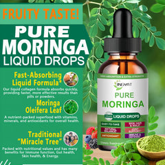 Organic Moringa Drops packaging