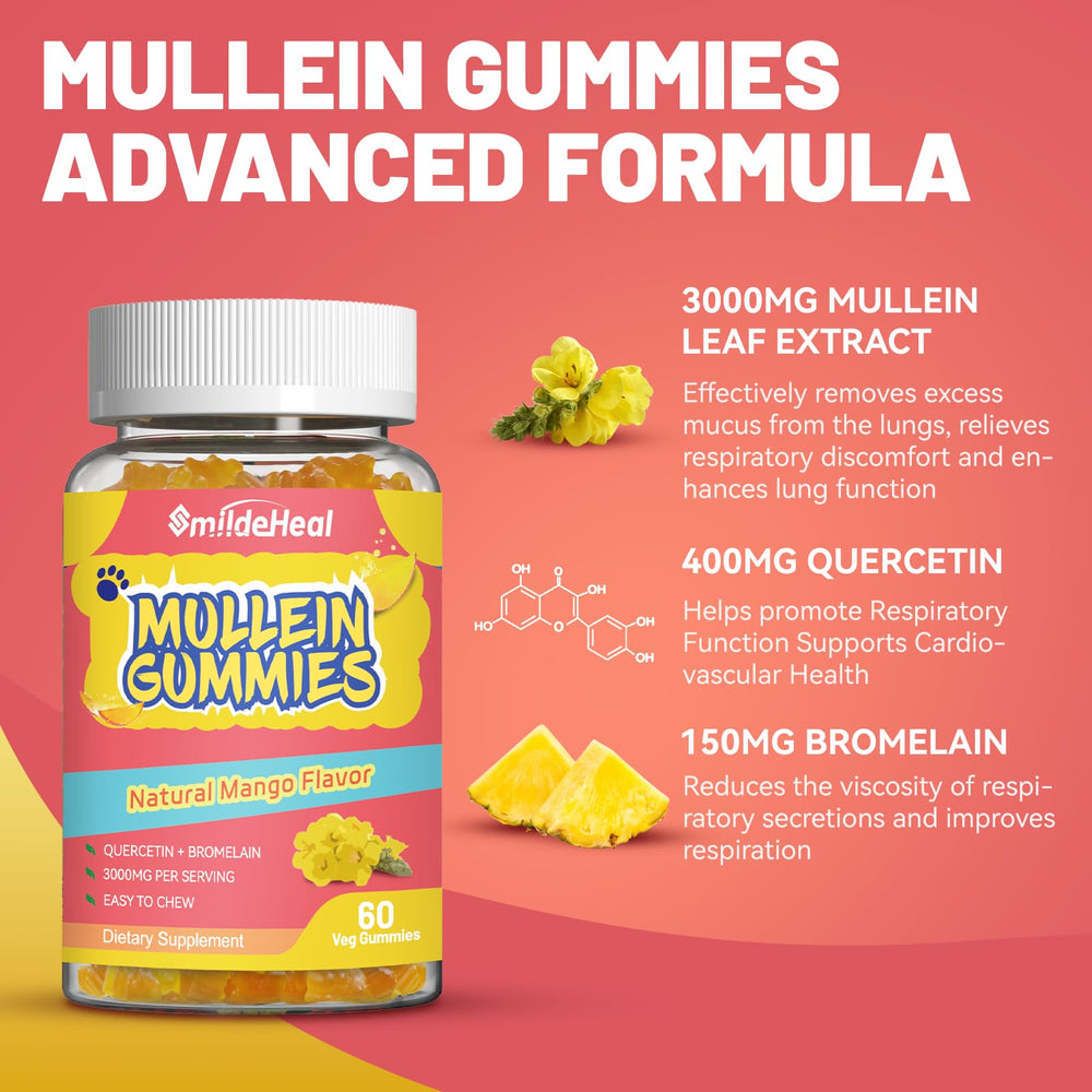 Organic mullein leaf extract for lung support
