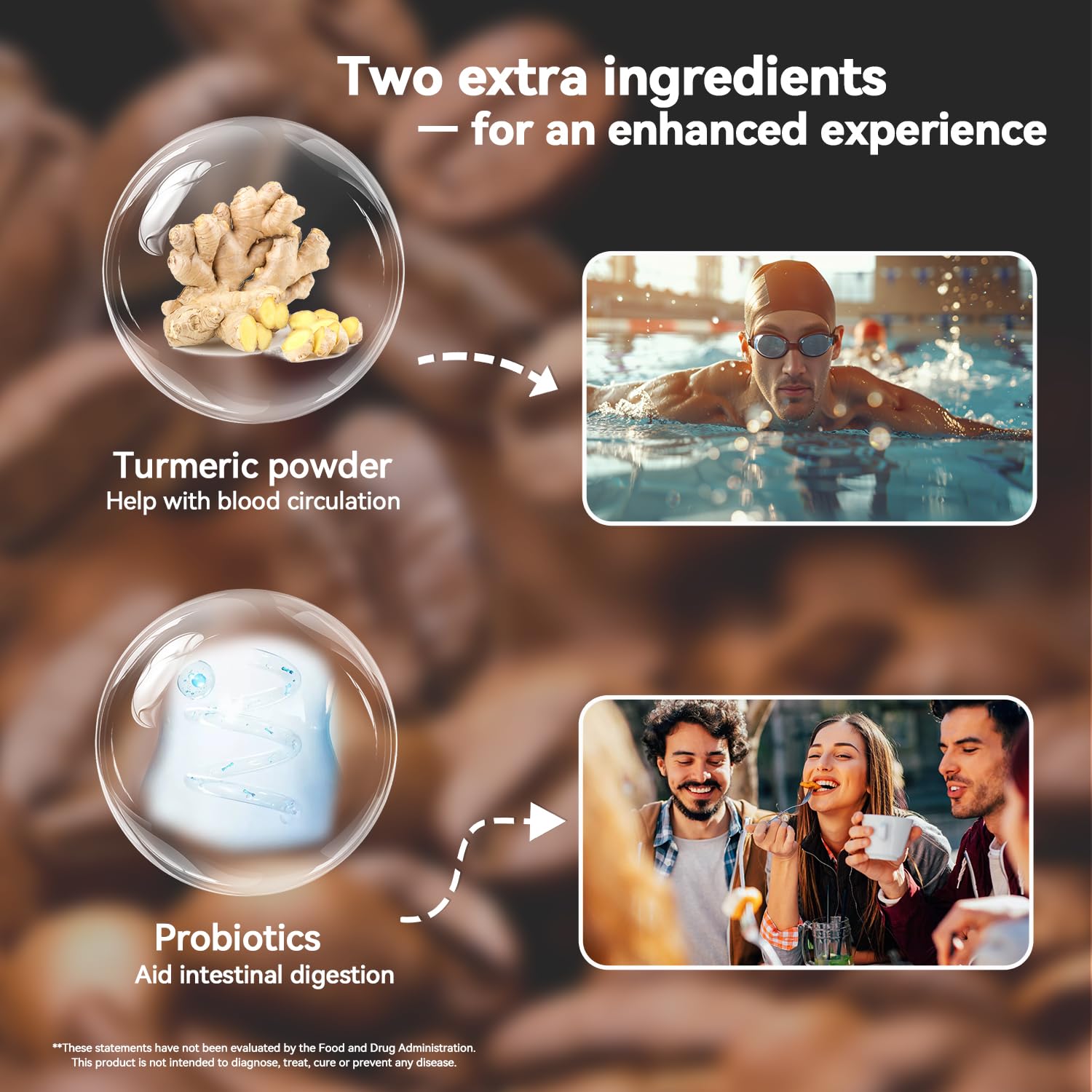 Serving suggestion: cup of Organic Mushroom Coffee