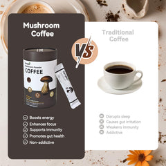 Gourmet Arabica instant coffee packaging close-up