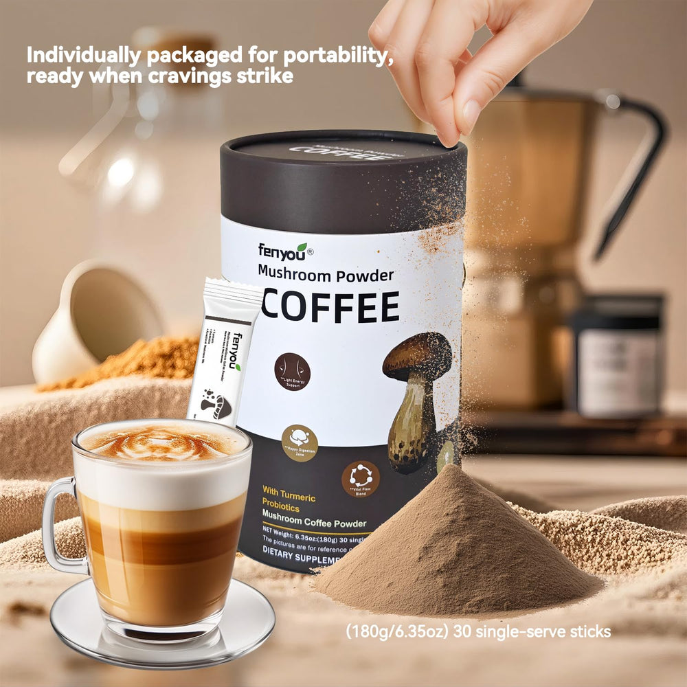 30 single-serve packets of Organic Mushroom Coffee