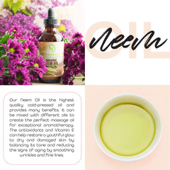 Neem Oil bottle close-up - 4 oz