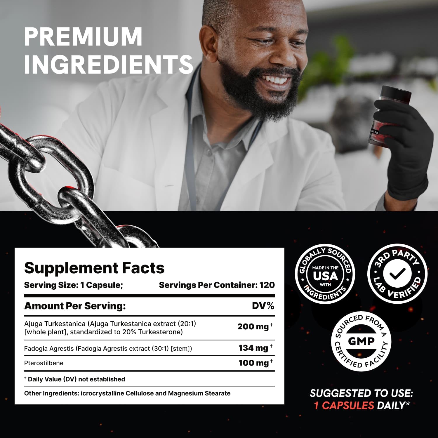 Organic, non-GMO formula with no artificial fillers