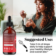 Organic Panax ginseng and moringa liquid drops