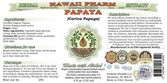 Organic papaya leaves used for glycerite production
