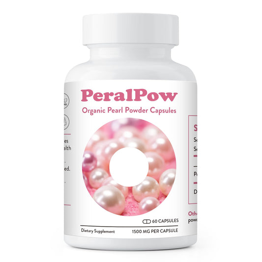Bottle of Organic Pearl Powder Capsules 1500mg