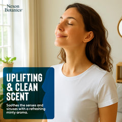 Aromatherapy diffuser with peppermint essential oil