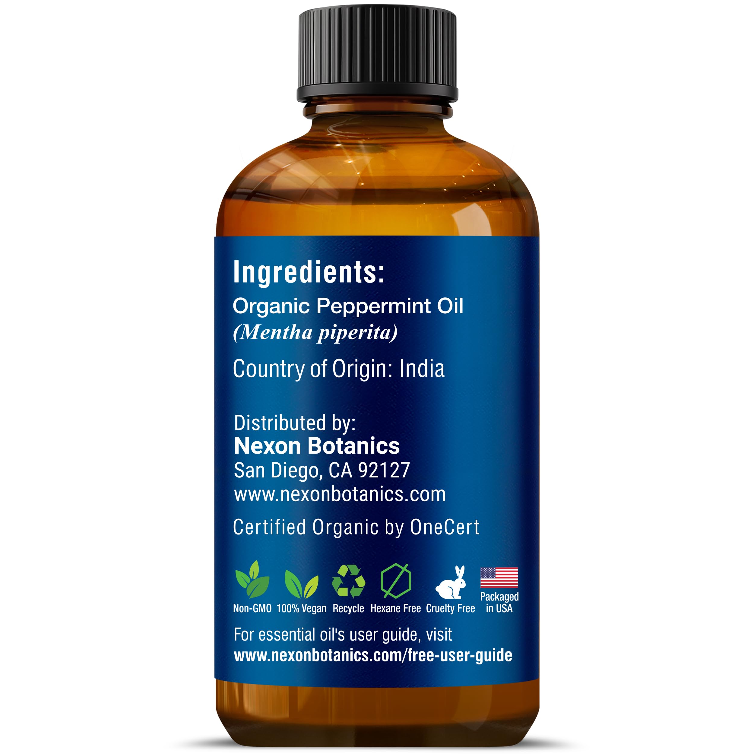 Nexon Botanics Organic Peppermint Essential Oil 30 ml packaging