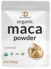 Organic Maca Root Powder from Peru in a 3lb package