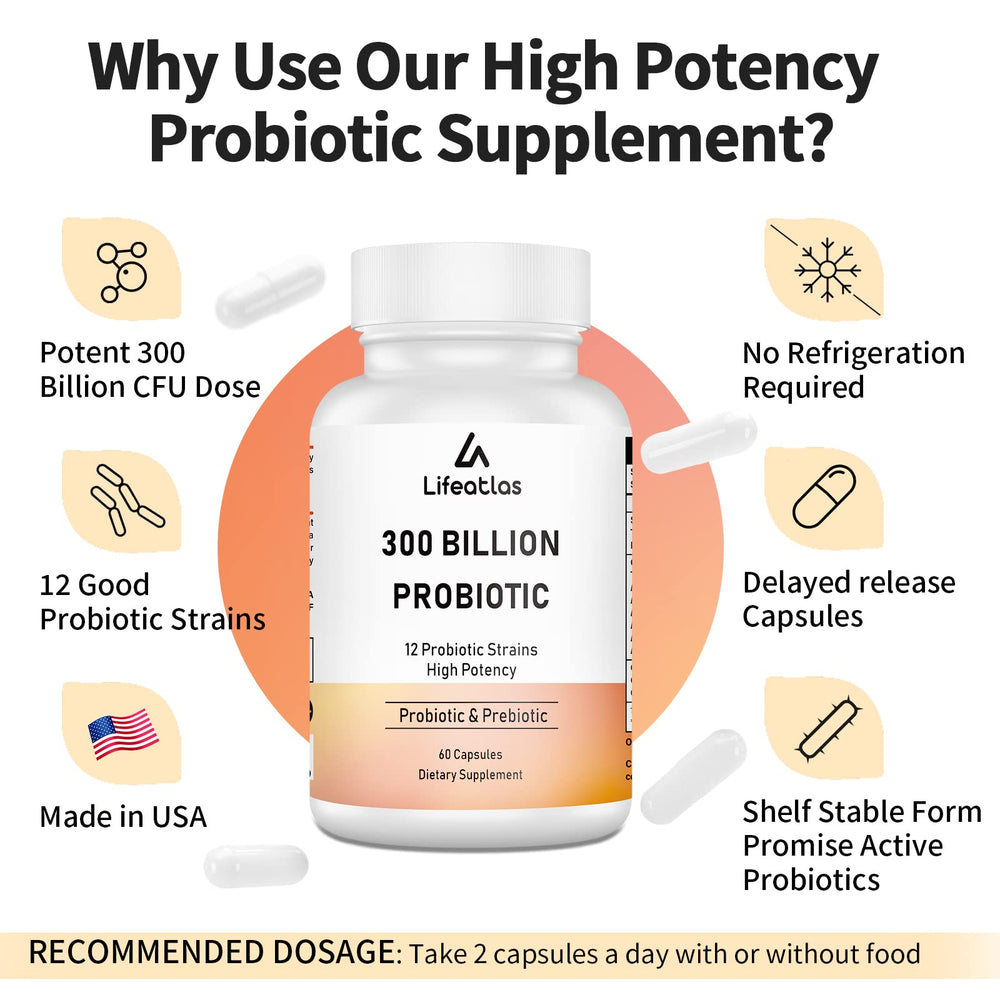 Organic prebiotic blend illustration
