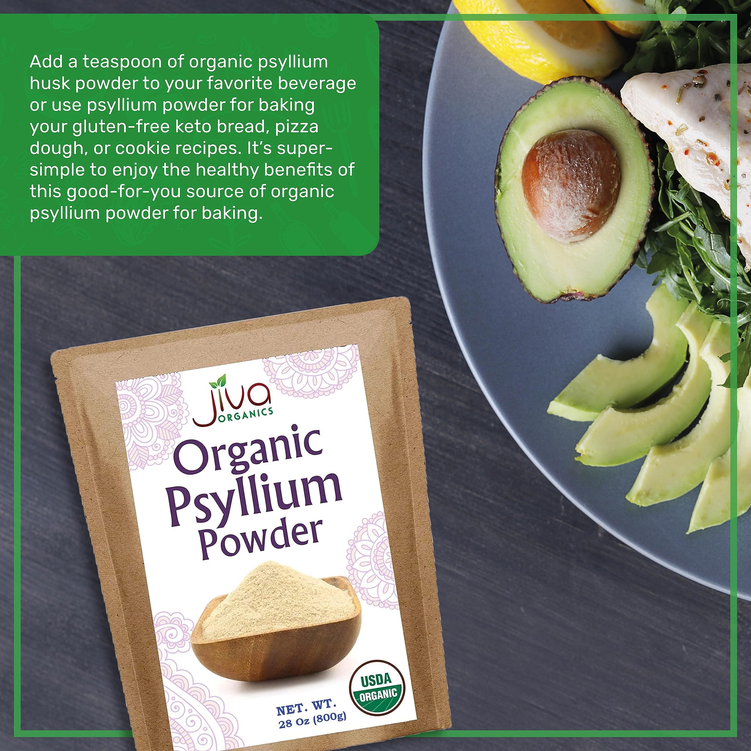 Psyllium fiber powder for digestive health