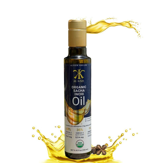 Organic Sacha Inchi Oil bottle – Extra Virgin, cold-pressed