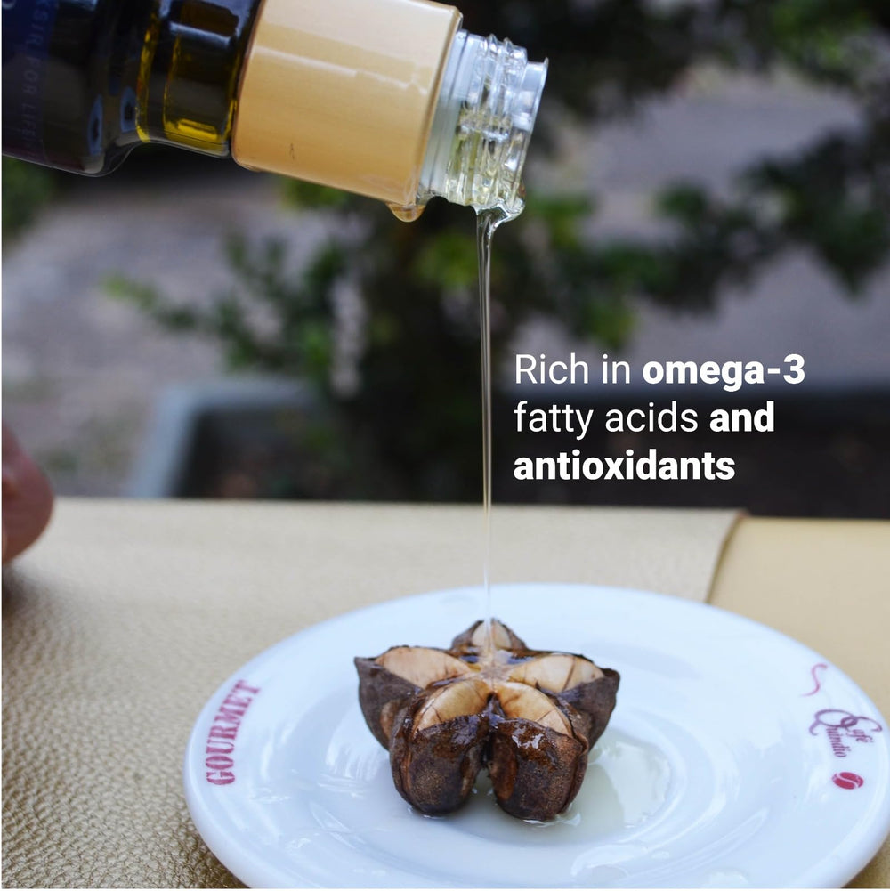Eco-friendly packaging label for Organic Sacha Inchi Oil