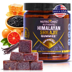 Organic Shilajit Gummies pack by NutroTonic