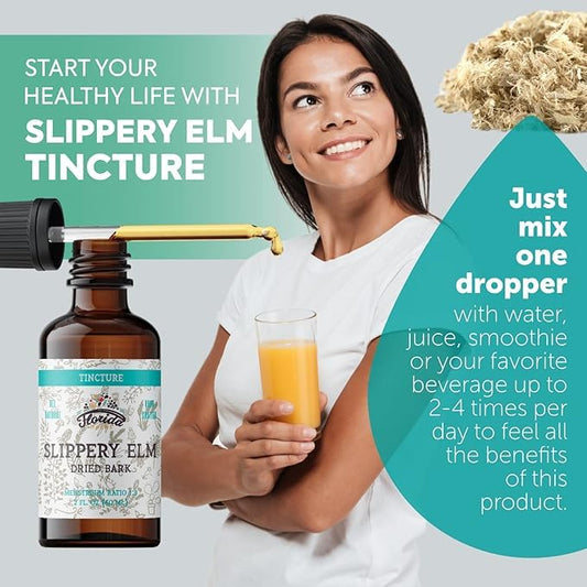 Organic slippery elm bark extract label