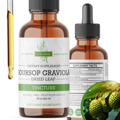 Bottle of Organic Soursop Extract Graviola Drops – 2 fl oz
