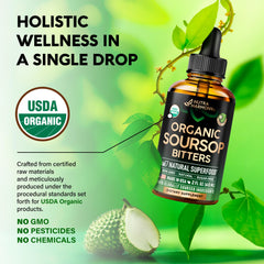 Soursop fruit extract label showing 1200mg