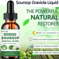 Organic soursop leaves and fruit for extract